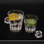 Acrylic Plastic Beer Mug PC Anti-fall Water Cup Heat-resistant Wine Glass Transparent Octagonal Cups KTV Bar Kitchen Restaurant