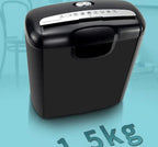 6 Sheets/time 10L Desktop Small Paper Shredder Office Household Electric Mini Shredder Filler Strip 6mm Strip Paper Cutter