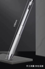 4 In 1 Multifunction Luxury Pen, 0.7mm 3 Color Ballpoint 0.5mm Mechanical Pencil, Gravity Sensor Metal Retractable Pens Długopis