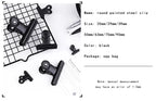 5PCS Metal Paper Clip 20 29 39 50 63 75 90mm Foldback Metal Binder Clips Black Grip Clamps Paper Document Office School Statione