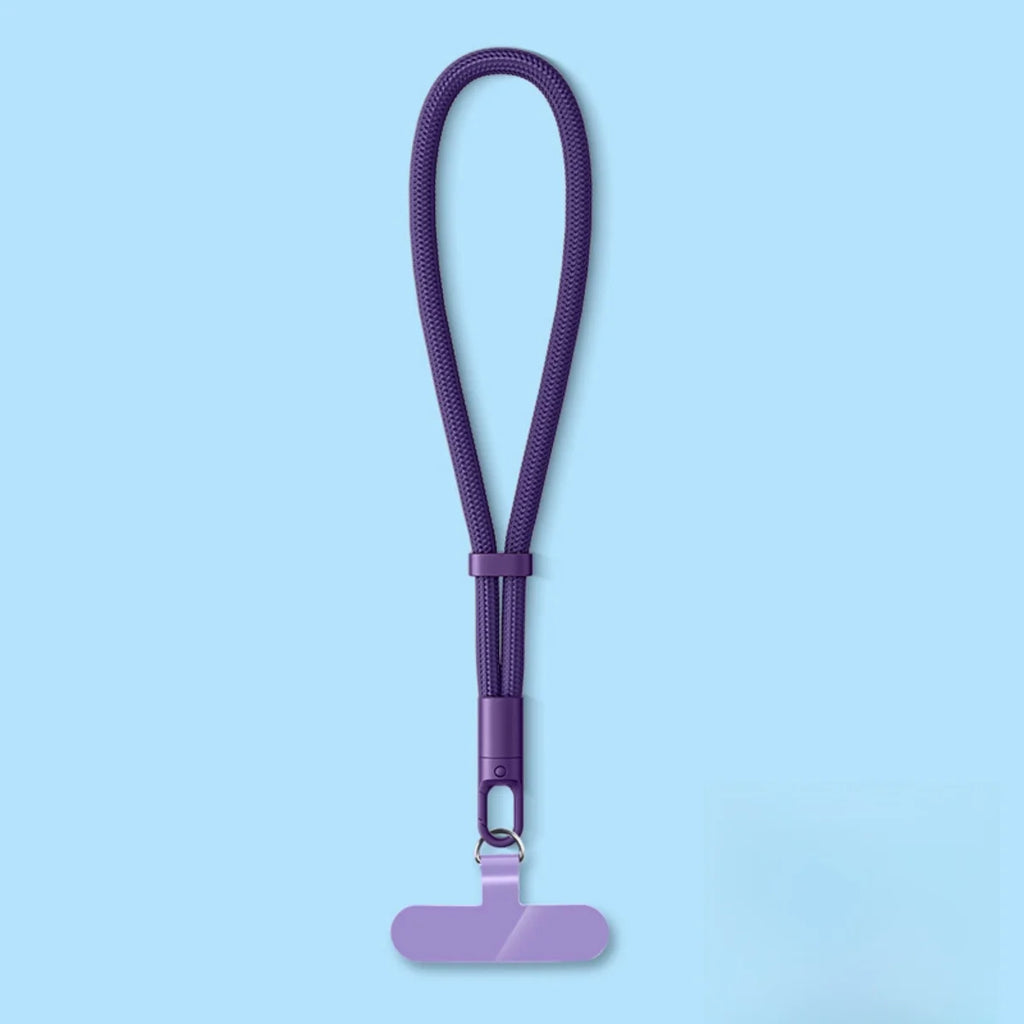 Universal Adjustable Mobile Phone Lanyard Short Wrist Strap with Self-locking Anti-drop Design Durable Polyester Phone Strap