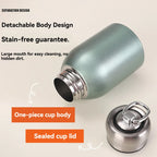 300ML Stainless Steel Vacuum Flask with Lifting Ring Mini Thermos Cup Car Insulated Cup Portable Travel Water Bottle Coffee Mug