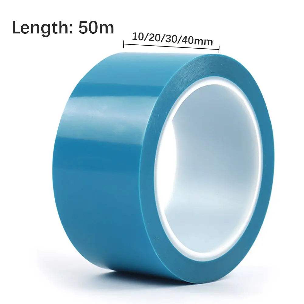 50M Blue PET Adhesive Tape For Fridge Fixed Refrigerator Air Conditioner Fixed Installation Transport