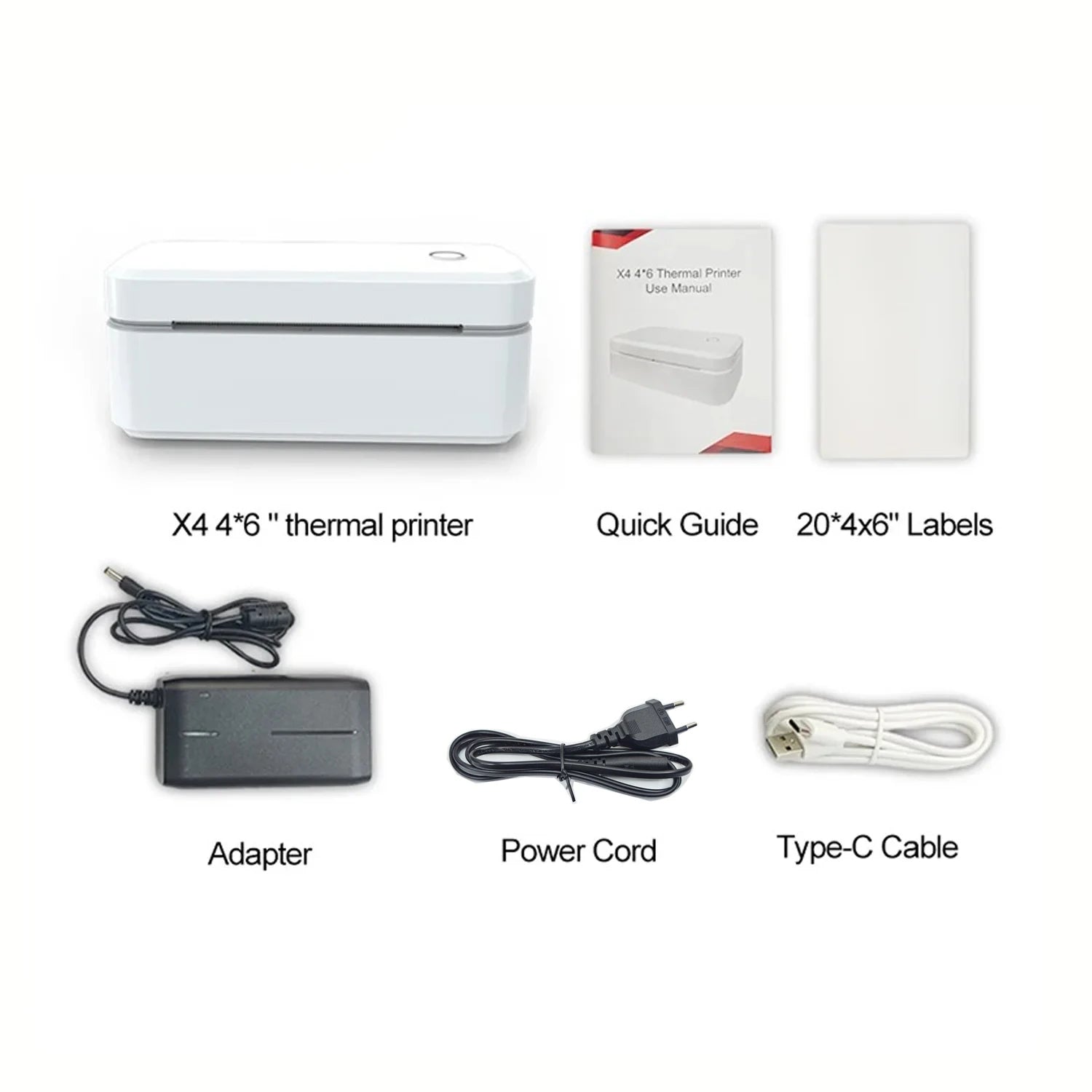 Marklife X4 Thermal Label Printer Portable Printer for 4x6 Mailing Packages Printing Bluetooth & Automatic Label Recognition
