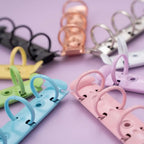 Durable Detachable Metal Spiral Rings Binder Clip High Quality Diary A8 Paper Binder Clips DIY Album Loose Leaf Ring Office