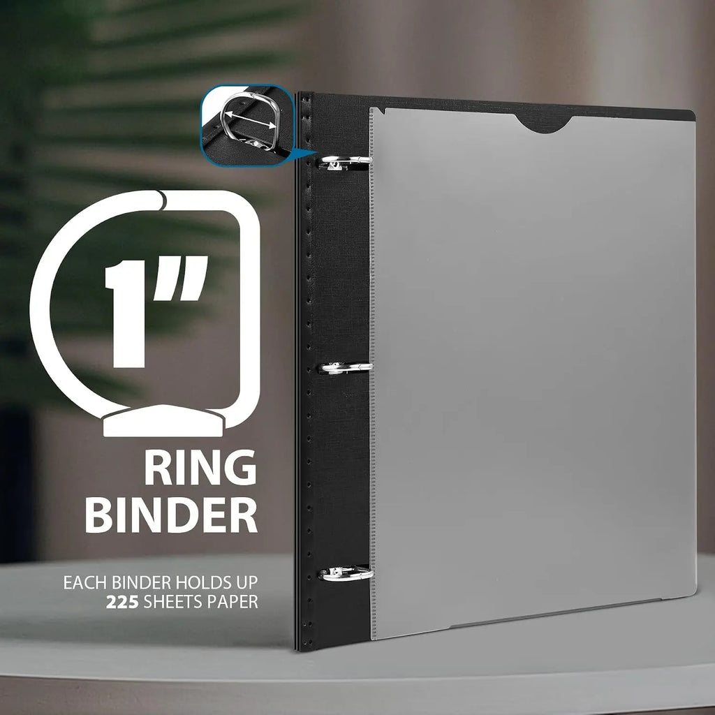 WOT I Telescoping 3 Ring Binder 1 Inch, Expandable Binder - Patented Design for Easy Portability, Holds 8.5x11 Paper, Perfect for School, Office & Home Organization