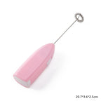 Handheld Electric Egg Beater Mini Battery Powered Milk Frother Coffee Drink Mixer Milk Foamer Kitchen Tools