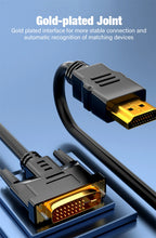 1080P HDMI-compatible to DVI Converter Cable Bi-directional DVI to HDMI-compatible Adapter Cables for PC TV Box PS4 DVD Projetor