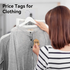 ABKJ-500Pcs Price Tags With String Attached Brown Kraft Paper Gift Bags Tags Marking Strung Tag, Easy To Use 1.4 Inch X 1.8 Inch