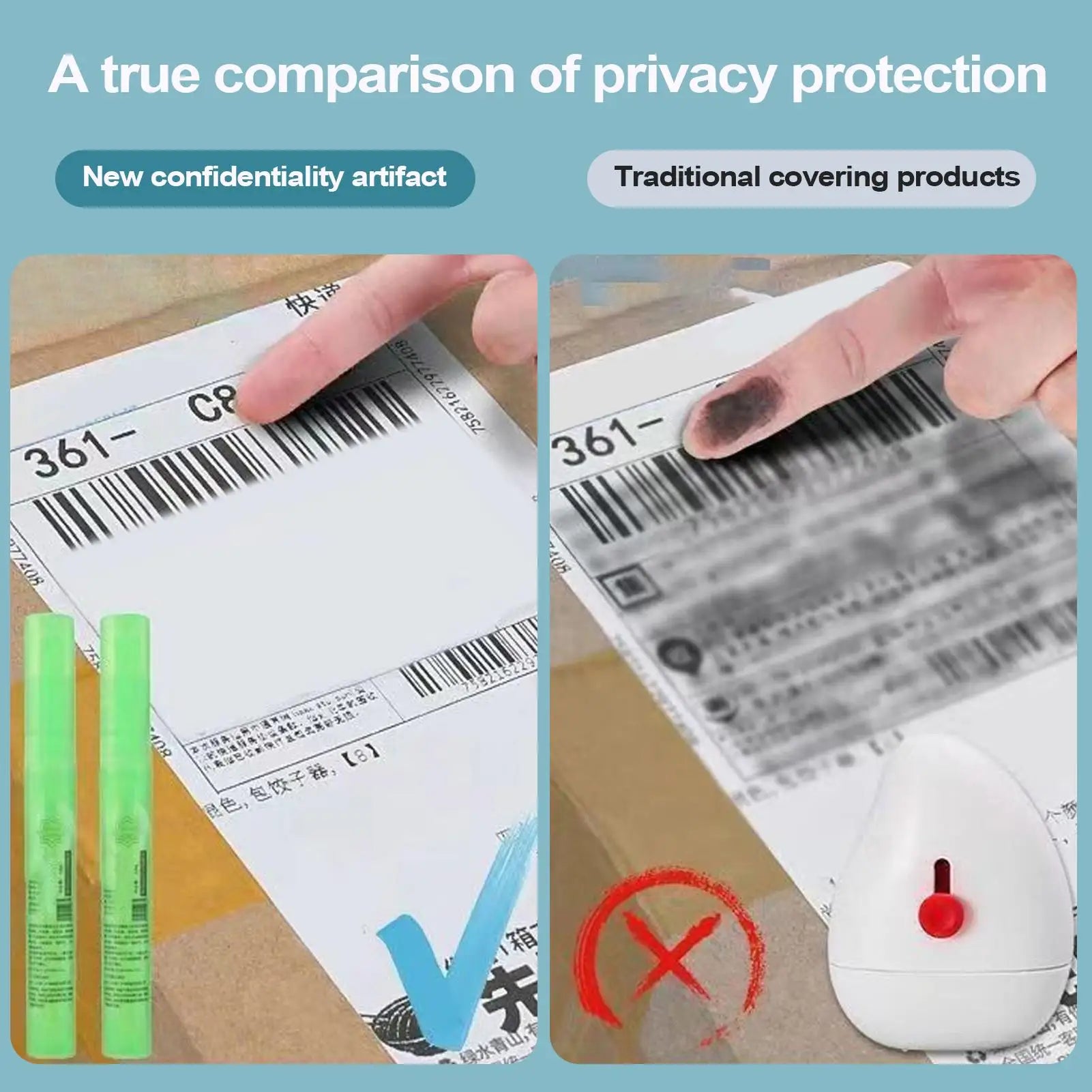 Portable Elimination Privacy Spray quick-drying Thermal Paper Corrector Data Protection Privacy Protection Correction Fluid