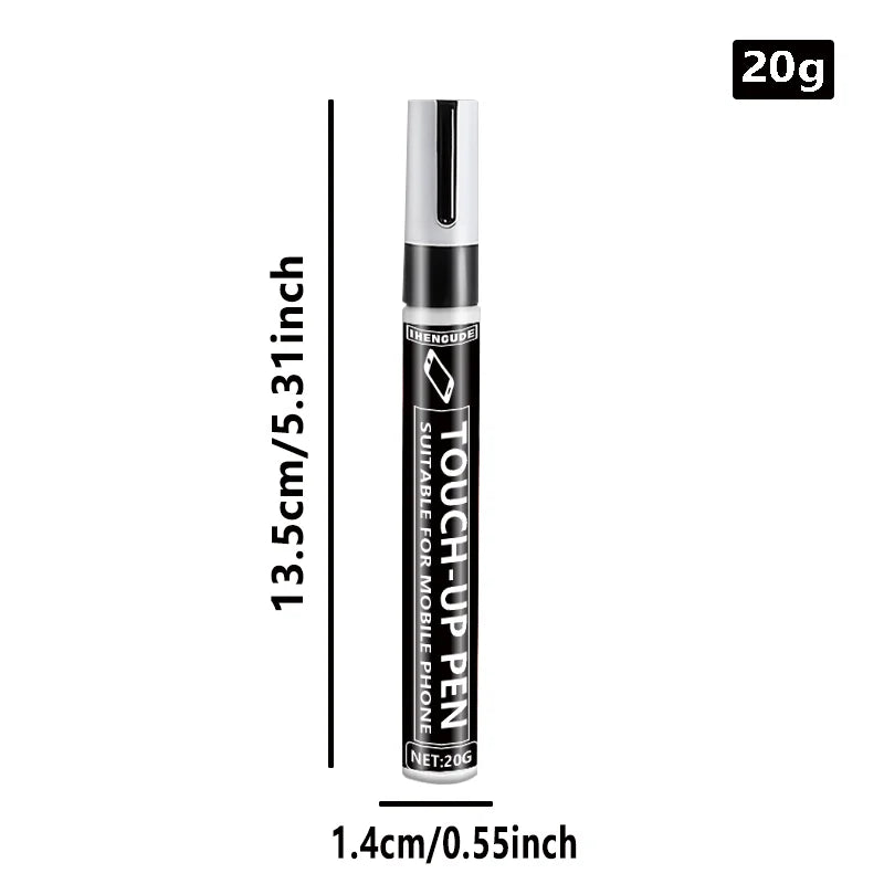 Black Touch-Up Paint Pen 20g - Scratch Remover for Mobile Phone, Camera, Black Surface Chipped Paint Repair Tool