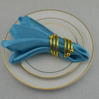 100pcs Satin Napkins For Wedding Party Decor Square 30cm Table Dinner Napkin Restaurant Supplies Christmas Birthday Tea Towels