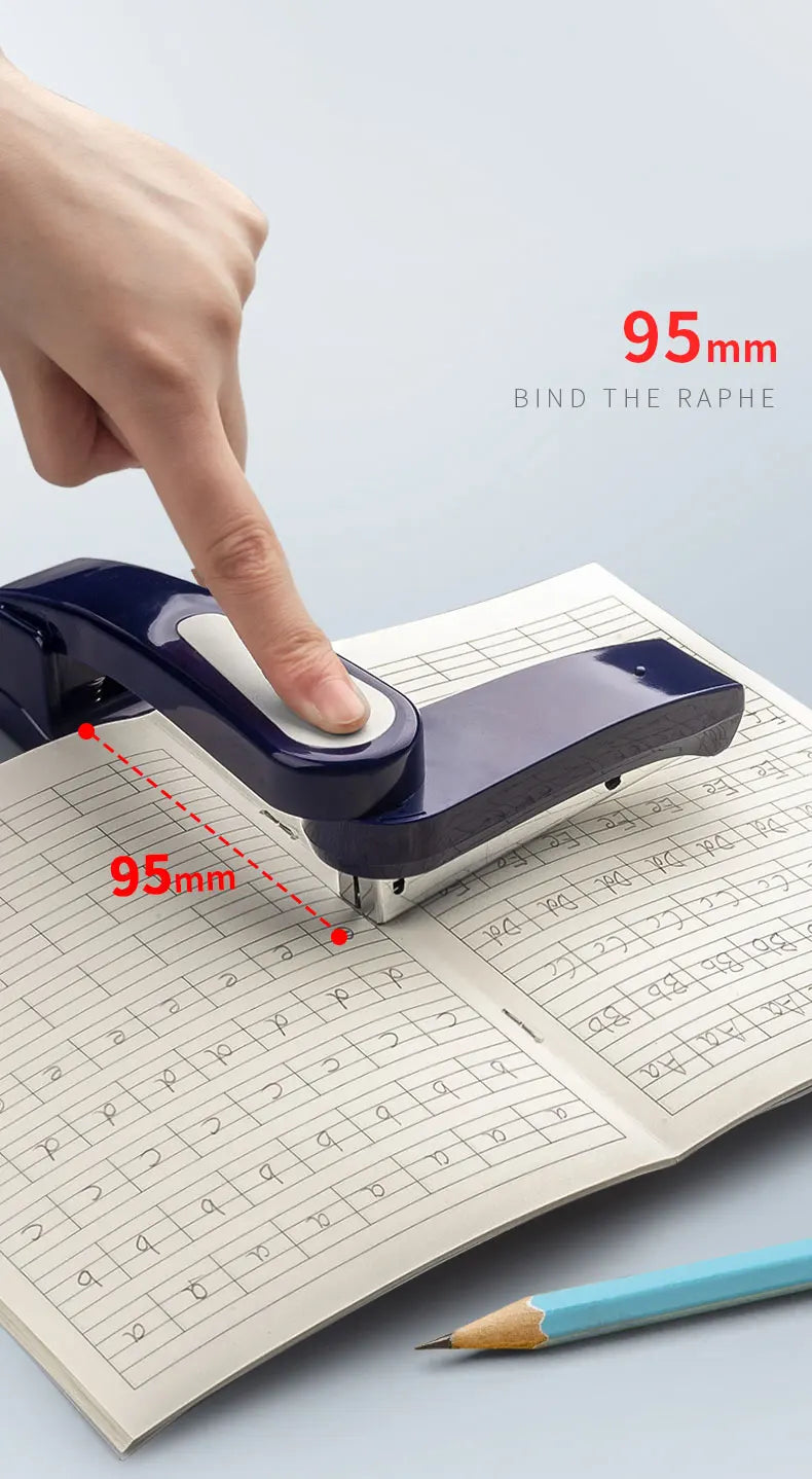 360 Rotation Heavy Duty Stapler Use 24/6 Staples Effortless Long Stapler School Paper Stapler Office Bookbinding Supplies