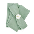 4PCS 30x45cm 100% Cotton Christmas Green Napkin Blue Reusable Wedding Party Table Decor Retro Napkins