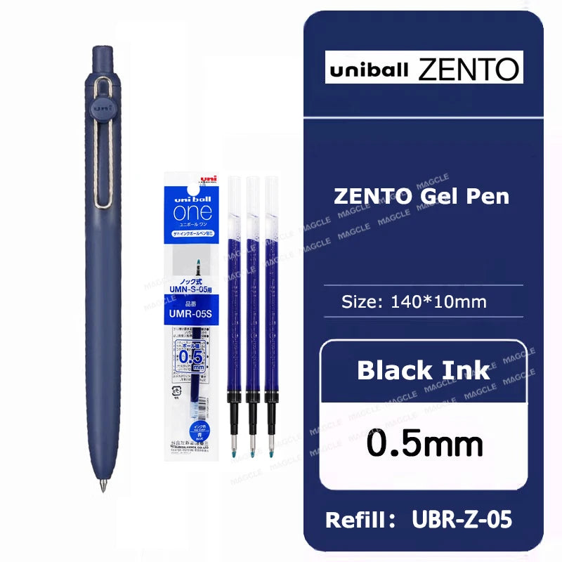 uniball ZENTO Standard 0.38/0.5mm Gel Pens,Water-Based Smooth Writing Roller Ball Pens Fit for a variety of occasions Stationery
