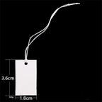 100pcs Paper Small Ring Price Tags Stickers Necklace Bracelet Blank Price Labels Display Diy Jewelry Packaging Making Supplies