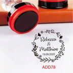 Custom Book library ink Stamp Personalized Self Inking Wedding Stamp Customized Photosensitive Seal Invitation name letter logo