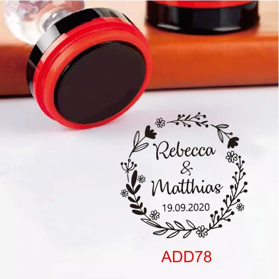 Custom Book library ink Stamp Personalized Self Inking Wedding Stamp Customized Photosensitive Seal Invitation name letter logo