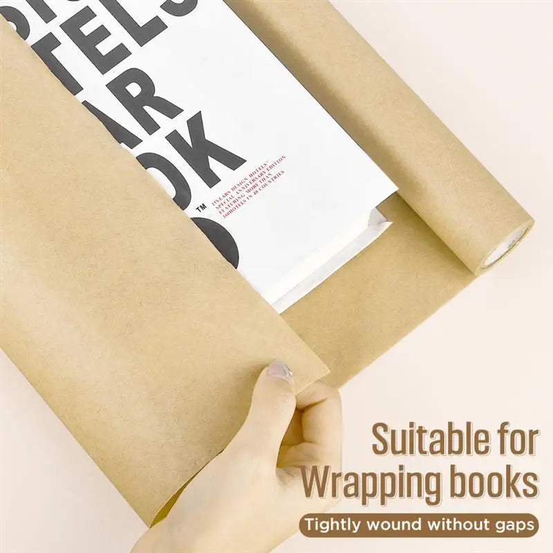 1 Roll 10M 10/30/40/45cm Of Kraft Paper Roll For Gift Wrapping Moving Packing Brown Paper Roll For Painting,Crafts,DIY Making