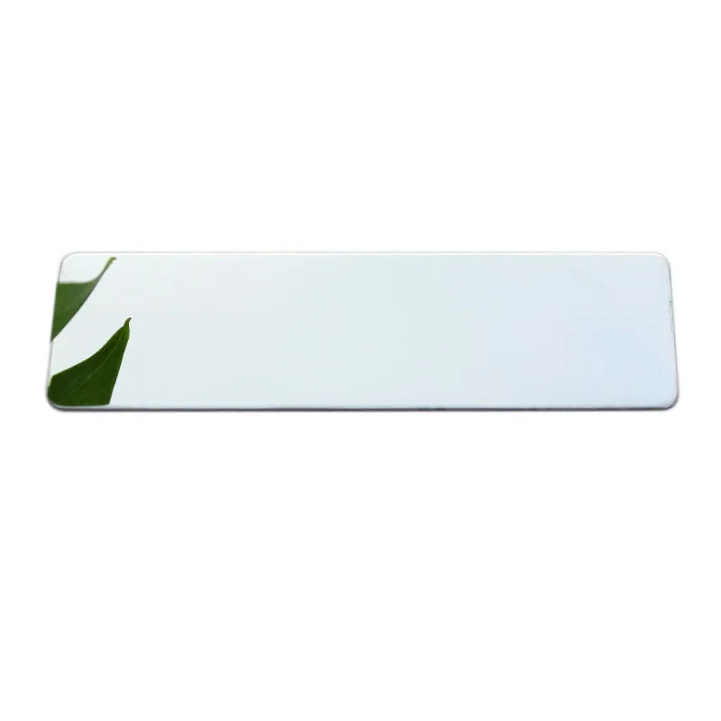 10pcs Brushed gold plate Laser Engraving Metal Name Badge Gold Silver Color Mirror Brushed Stainless Steel Badge Blank Material