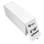 Fulet Hot Selling 4X6 10x15cm 100x150mm 500 Labels Fanfold Thermal Shipping Label compatible with most of thermal printers