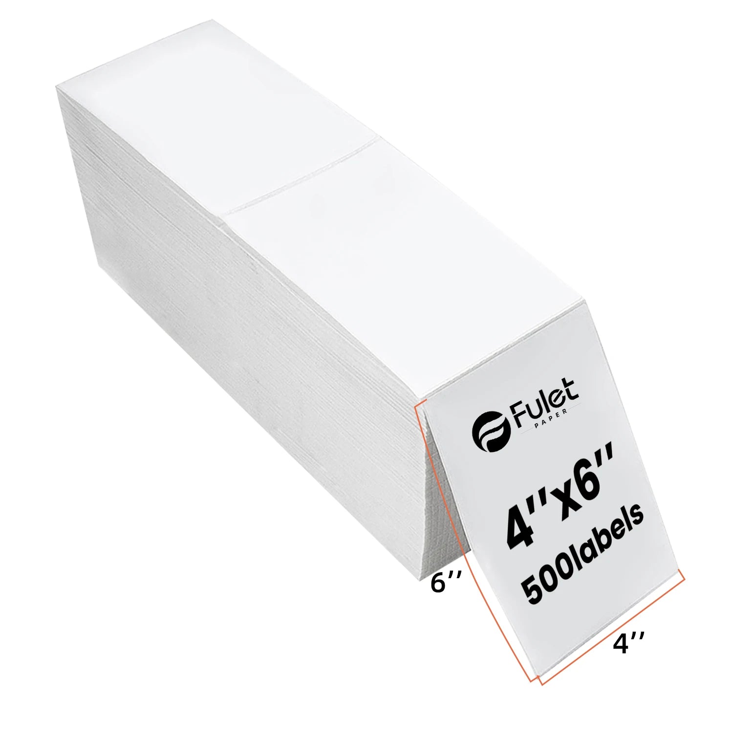 Fulet Hot Selling 4X6 10x15cm 100x150mm 500 Labels Fanfold Thermal Shipping Label compatible with most of thermal printers