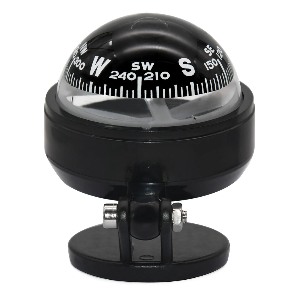 For Boat Yacht Car Waterproof Navigation Compass With Electronic LED Light White/Black Marine Sea Pivoting Marine Compass