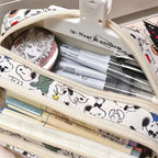 Snoopy Pencil Case Cartoon Large Capacity Pen Bag Stationery Bag Student Supplies Stationery Storage Bag Kawaii New Term Gifts