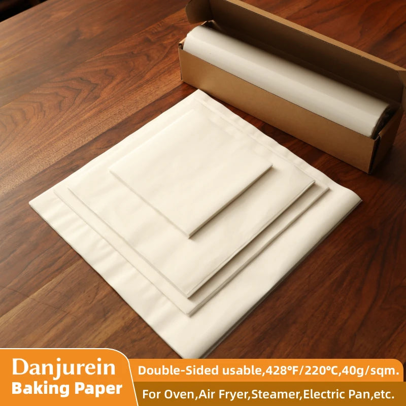 Parchment Paper Baking Paper Non-Stick Precut Square 4” to 12” Baking Sheets Oven Grilling Air Fryer Steaming Bread Cake Cookie