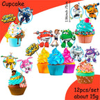 Super Wings Party Supplies Balloons Cup Plates Napkins Tableware For Kids Baby Shower Birthday Party Decoration
