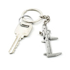 Key Ring Tape Measure Keychain Gauging Tools Retractable Ruler Pull Ruler Measuring Tools Stainless Steel Portable