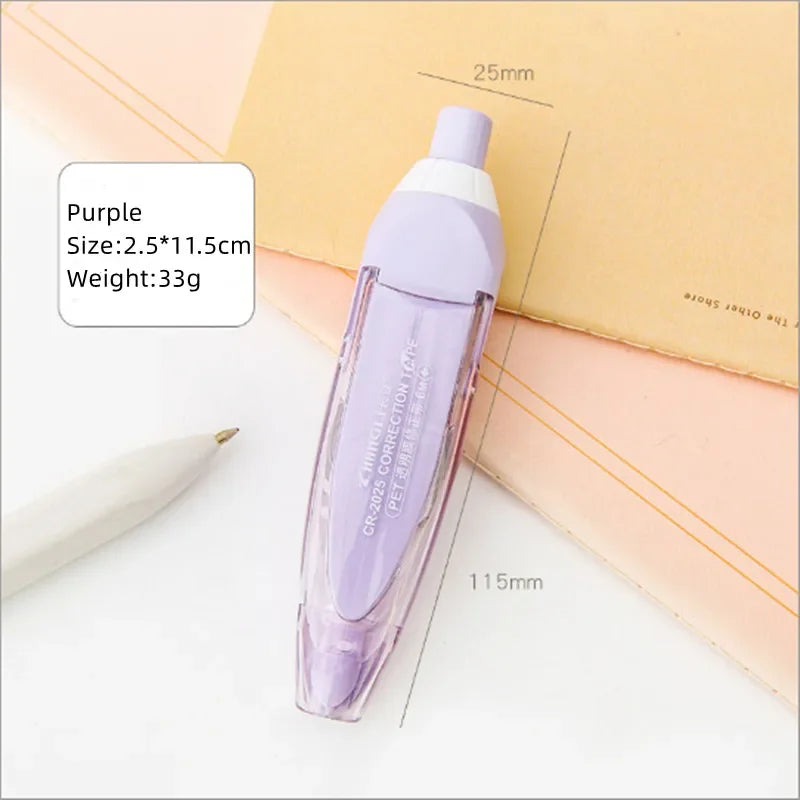 Press Type Correction Tape Ins Simplicity Korean Solid Color Correction Tape Lovely Stationery Correction Tape Student Supplies