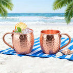 100% Copper Moscow Mule Mug Durable Coppery Beer Mugs 350ml Coffee Mug Milk Cup Pure Copper Bar Cup Drinkware