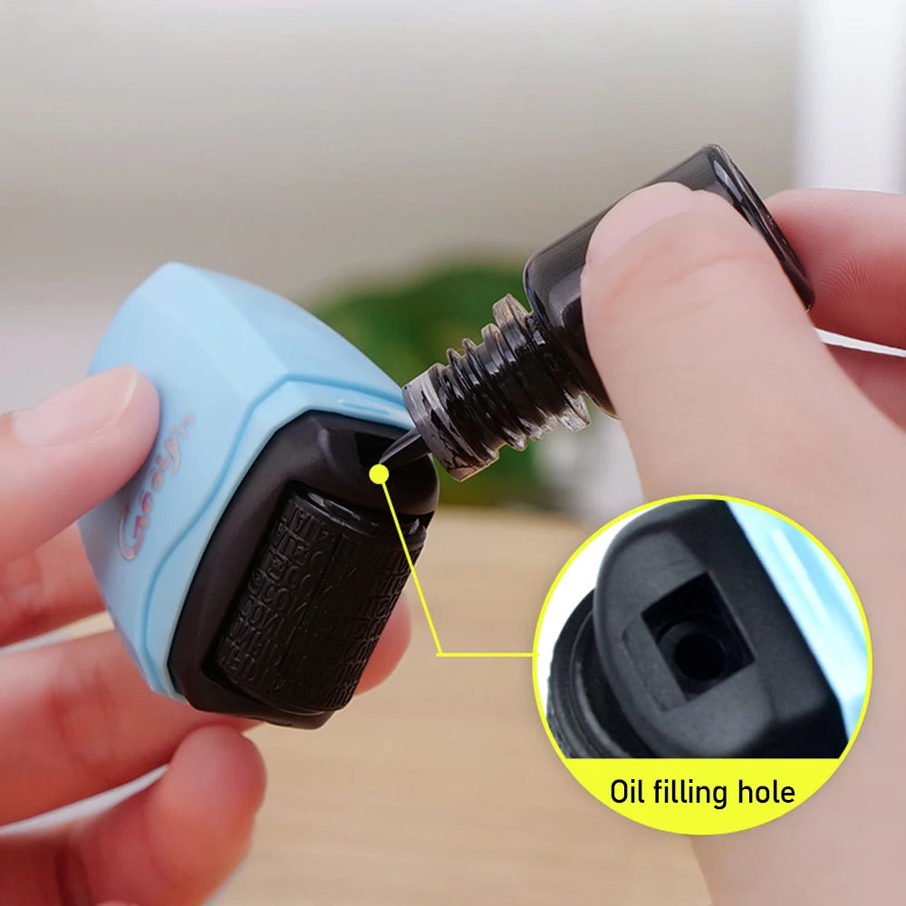 1Pcs Stamp Roller Anti-Theft Protection ID Seal Smear Privacy Confidential Data Guard Information Data Identity Address Blocker