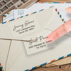 Custom Printed Waterproof Mailing Labels - Durable Self-Adhesive Address Stickers for Invitations, usiness Mail & Greeting Cards