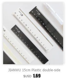 JIANWU Black Metal Compass Geometry Set Zinc Alloy Multifunction-clip Pen Compass Writing Drawing Tools School Office Stationery
