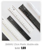 JIANWU Black Metal Compass Geometry Set Zinc Alloy Multifunction-clip Pen Compass Writing Drawing Tools School Office Stationery