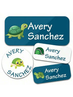 Custom Name Stickers 130 Pieces - Waterproof Personalized Adhesive Labels for Clothing