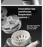 1200ML Extra Large Ceramic Tumbler Drinkware Stainless Steel Water Bottle Insulated Vacuum Flask Straw & Handle Leakproof
