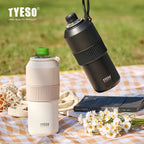 Tyeso 680ML Insulated Sports Tumbler, Portable Durable Cold Keeping Water Cup Perfect for Outdoor Activities Travel  Daily Use