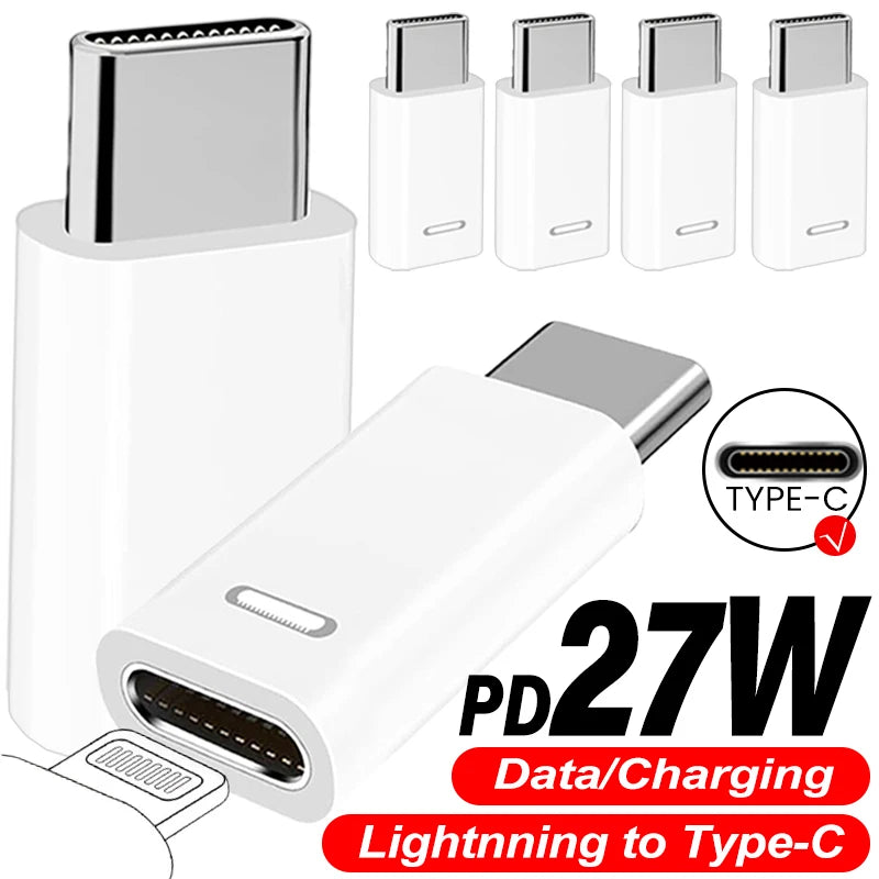 5-1Pcs Lightnning Female To Type C Male Adapter for iPhone 17 16 15 Samsung USB C Charging Converters IOS To Type C Converter