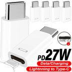 5-1Pcs Lightnning Female To Type C Male Adapter for iPhone 17 16 15 Samsung USB C Charging Converters IOS To Type C Converter