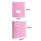 New PP A4 File Folder 3 Hole Dustproof Data Folder Waterproof Large Capacity Document Display Book Office
