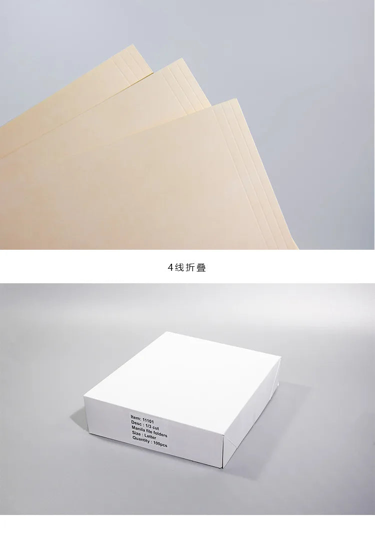 Manila Folder Letter Size A4 Office Materials Classification Storage Book Archive Folder