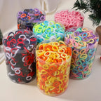 50/100/300pcs Kids Elastic Hair Bands Girls Sweets Scrunchie Rubber Band for Children Hair Ties Headband Baby Hair Accessories