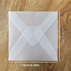 50pcs/lot Blank Translucent Envelope for Invitations Postcards European Giftbox Message Card Envelopes Wedding Business Letters