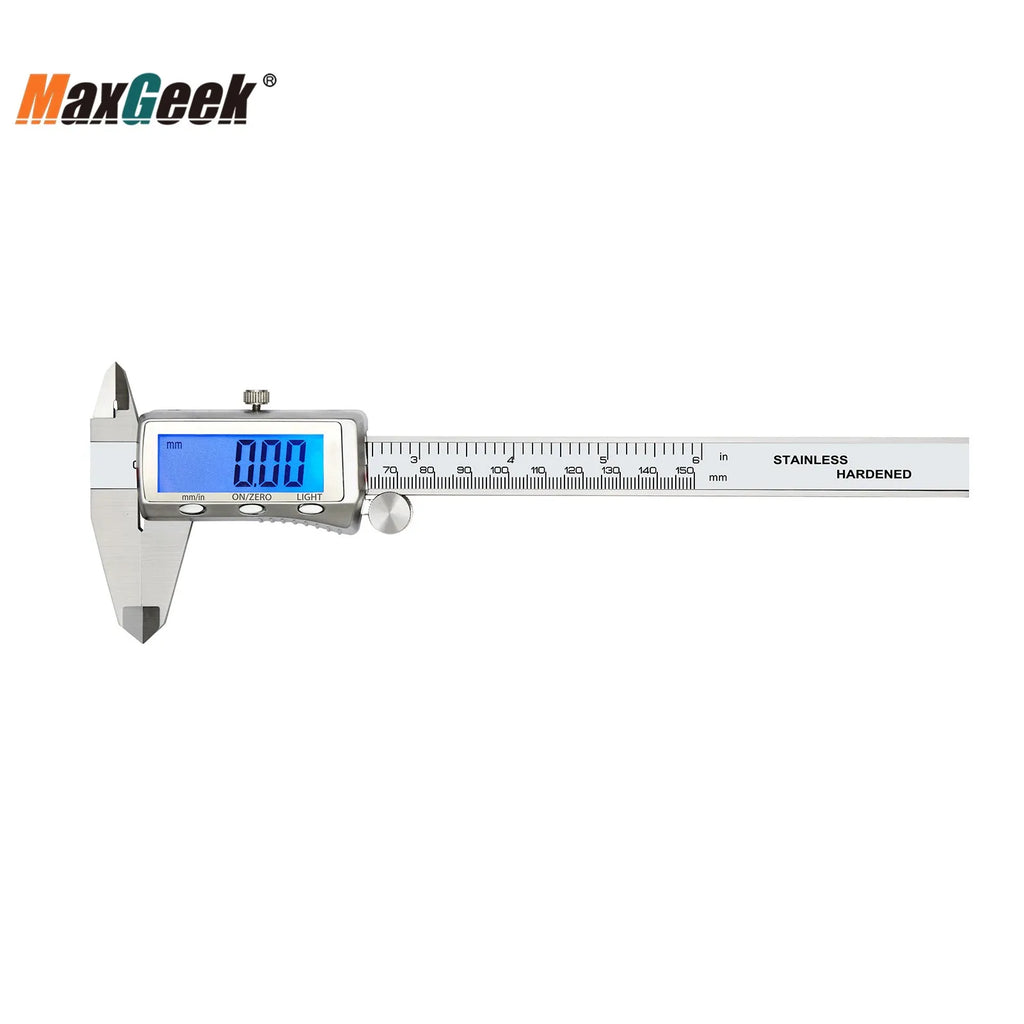 MaxGeek Rechargeable Digital Vernier Caliper with Back Light Function USB-C Charging Measuring Tools 150mm/200mm/300mm