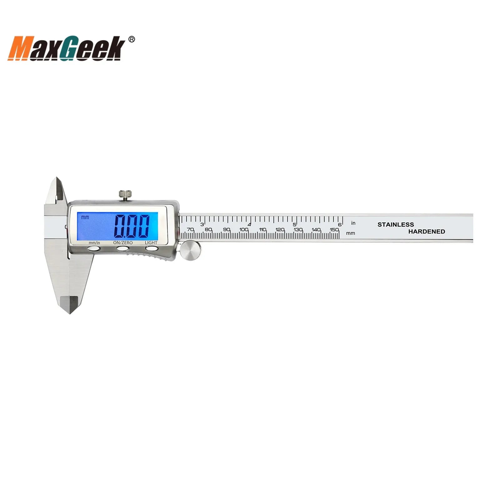 MaxGeek Rechargeable Digital Vernier Caliper with Back Light Function USB-C Charging Measuring Tools 150mm/200mm/300mm