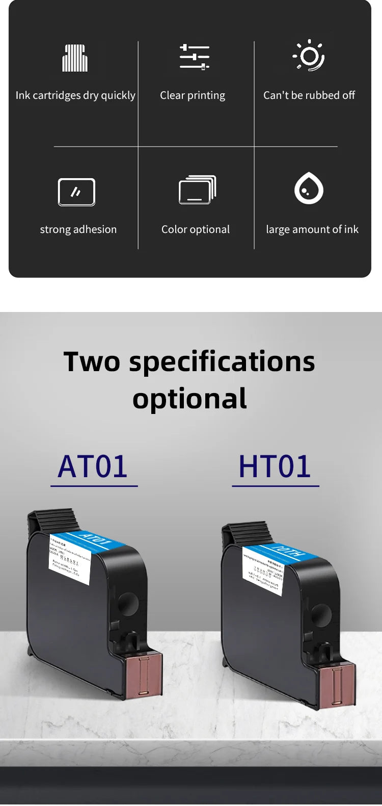 High Adhesion Solvent Quick-drying Ink Cartridge Suitable For Inkjet Printer 2588/2580/JS12/JS10 Non-encrypted General Model