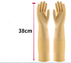 38/45/56cm Latex Long Gloves Aquarium Fish Tank Industrial Thick Protective Gauntlets Waterproof Rubber Latex Dishwashing Gloves
